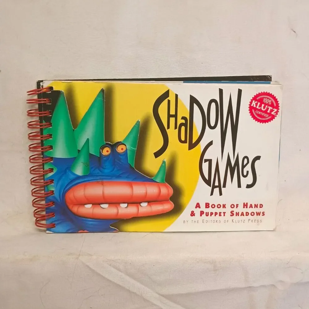 Shadow Games Hand & Puppet Shadows Klutz Press Spiral Kids Activity Book
